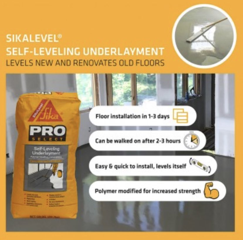 ShannonG386's tweet image. 💥NEW PRODUCT ALERT💥  Home Depot #8531 in Palatka Florida now carries Sika Self-Leveling Underlayment!! 🎉🎉

retail.usa.sika.com/en/products/su…