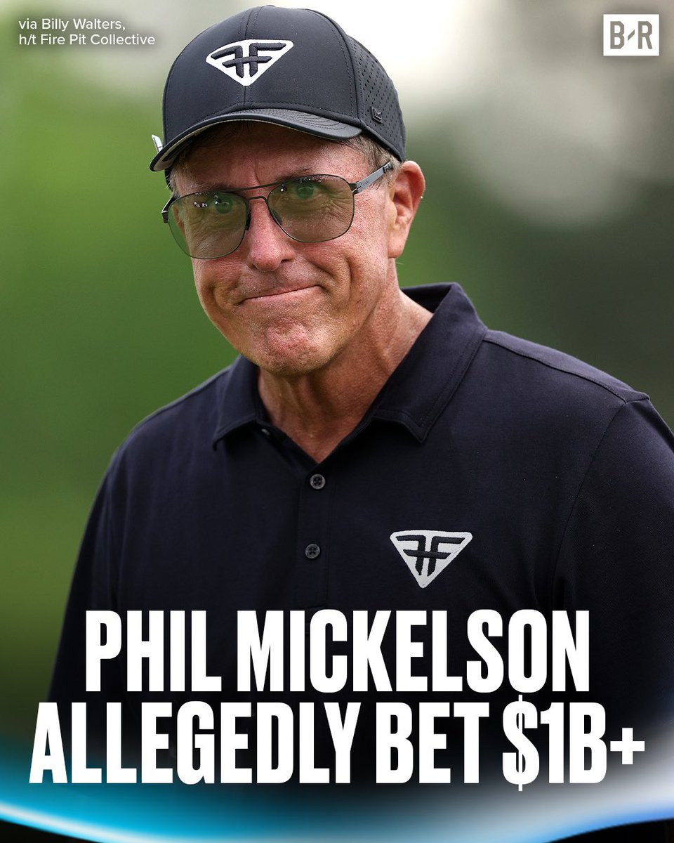 Over the last three decades, Phil Mickelson allegedly:

-Lost close to $100 million gambling
-Tried to bet on a Ryder Cup he was competing in
-Made 43 bets on MLB games in ONE DAY

(via Billy Walters, h/t Fire Pit Collective)