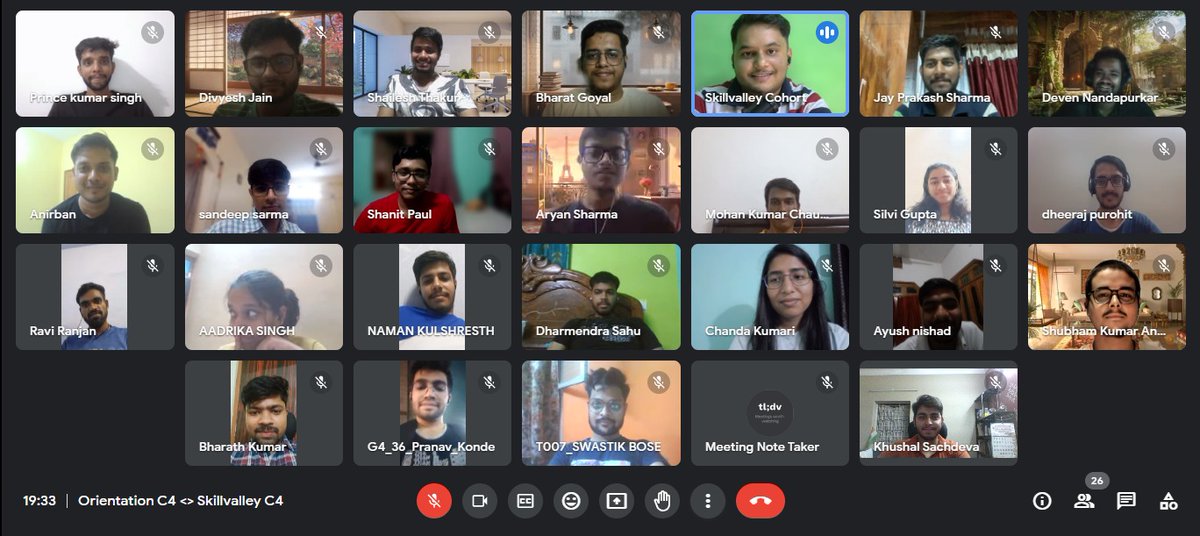 khushhx's tweet photo. Had a fun and informative orientation today with @pandeyAyush21. Ready to collaborate, innovate, and build an amazing product together with these fantastic teams. Let's make the next 8 weeks count! 🚀👥 #Cohort #ProductBuilding #skillvalley https://t.co/cmTZIQ8Rsz