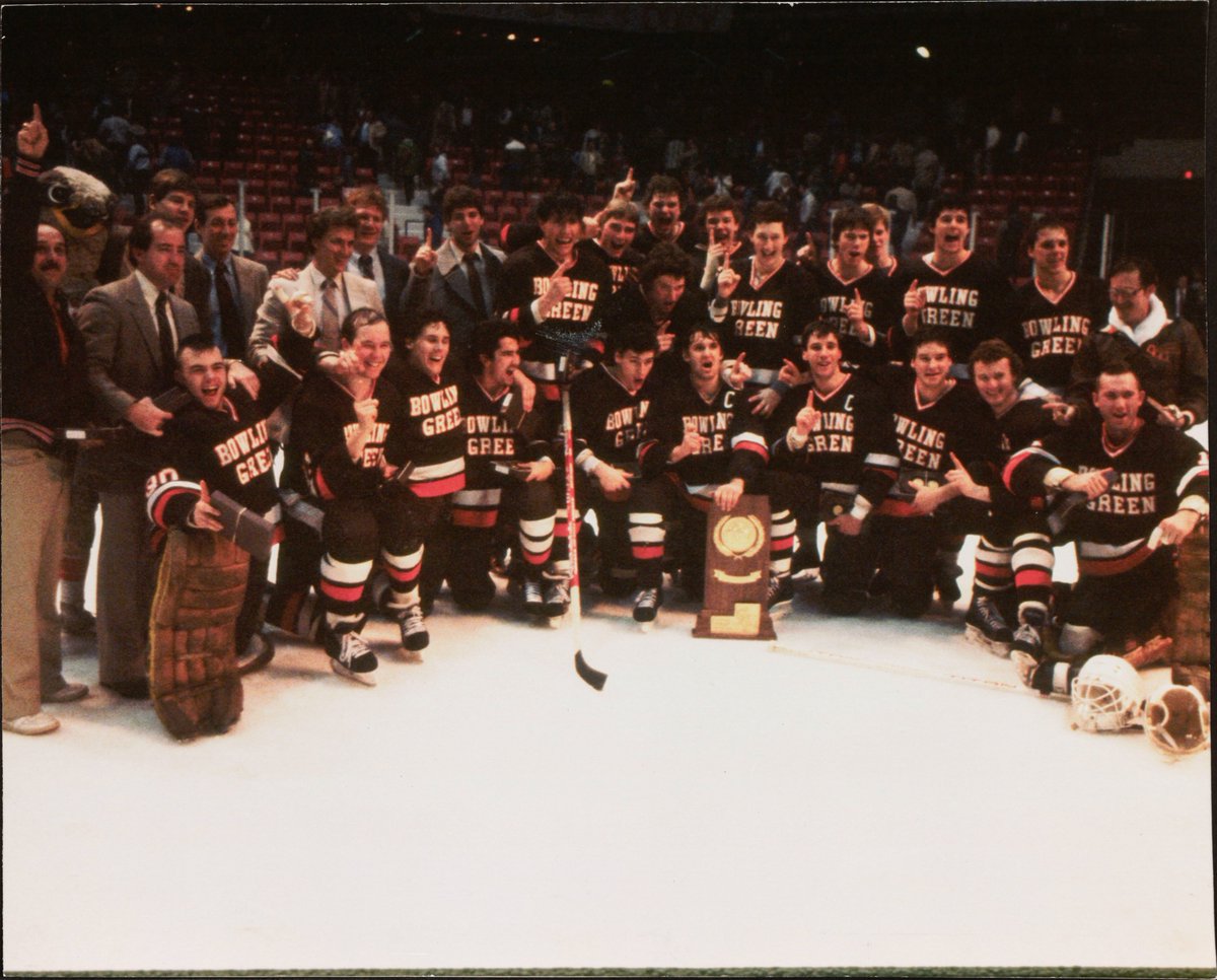 BGSUHKY's tweet photo. Throwback Thursday:

What's your favorite memory of BG Falcon Hockey?

#AyZiggy https://t.co/UA8fHUT9ec