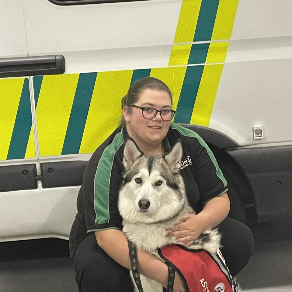 stjohnambulance's tweet photo. Our very own Jade Bowdidge featured in @ChatMagazine today talking about her journey with St John, meeting her husband, Kirk, through volunteering, and getting her assistant dog, Shadow.  

We’re so proud of you, Jade! https://t.co/iDTveeRX9E