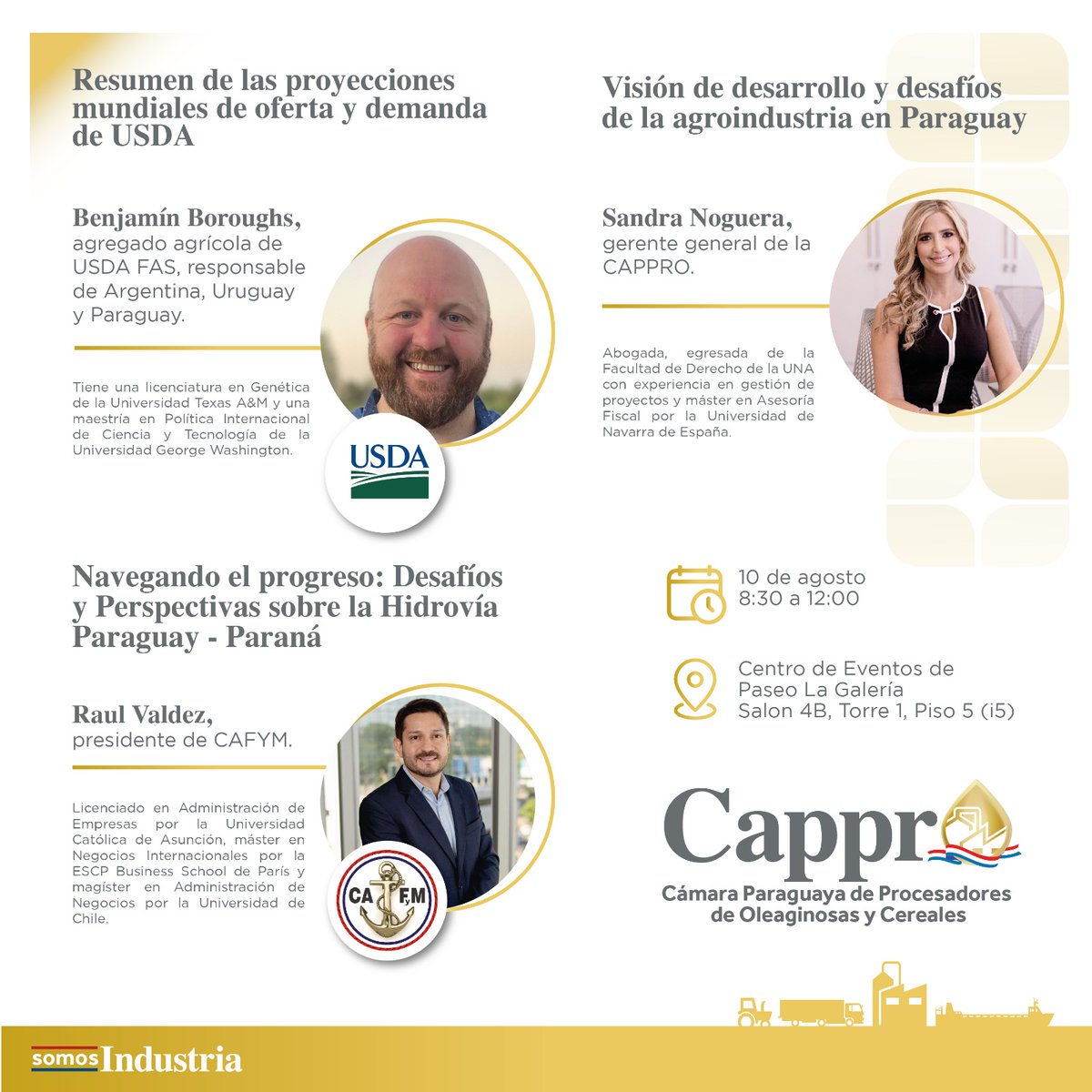 elsalonparaguay's tweet photo. Asistimos a una interesante reunión con @cappropy para hablar del Agronegocio en Paraguay, entender el papel que juega la Hidrovia en la industria, conocer las proyecciones mundiales del agro desde el punto de vista de @USDA y escuchar a @SanNoguera gerente general de la #Cappro https://t.co/pr5Cejkz7g