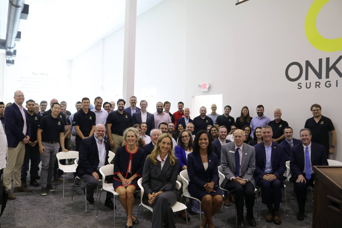 OnkosSurgical's tweet photo. Thank you to Congresswoman Mikie Sherrill, Dr. Kathleen Beebe, and a delegation from NJ #lifesciences, #government, and #manufacturing service organizations. A great way to share our innovation and manufacturing expertise and hear from those who help make it possible! https://t.co/6KhZmc6HPu