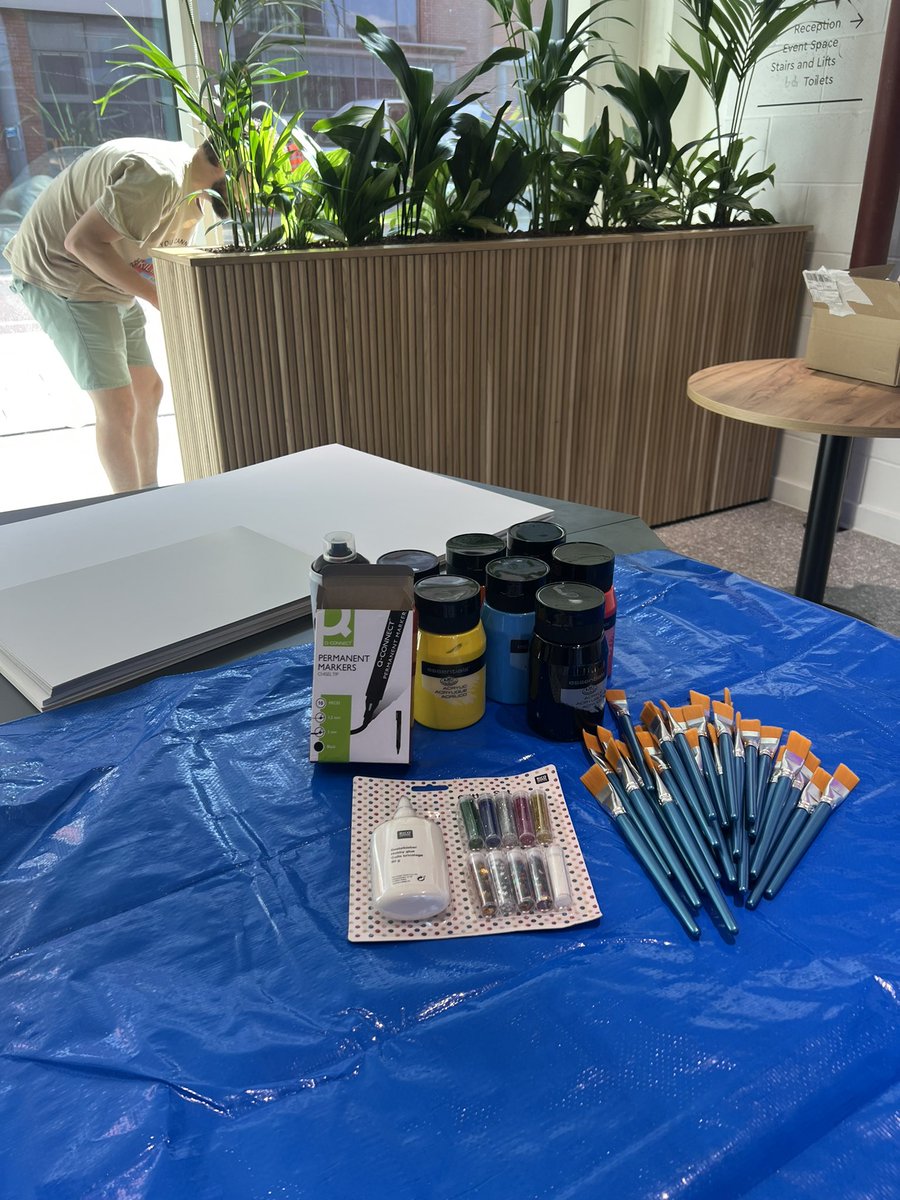 WPP, Manchester Campus📍

This morning, OPEN Media were a proud sponsor of the WPP Unite T-Shirt &amp; Banner making workshop for Manchester Pride 🏳️‍🌈🏳️‍⚧️