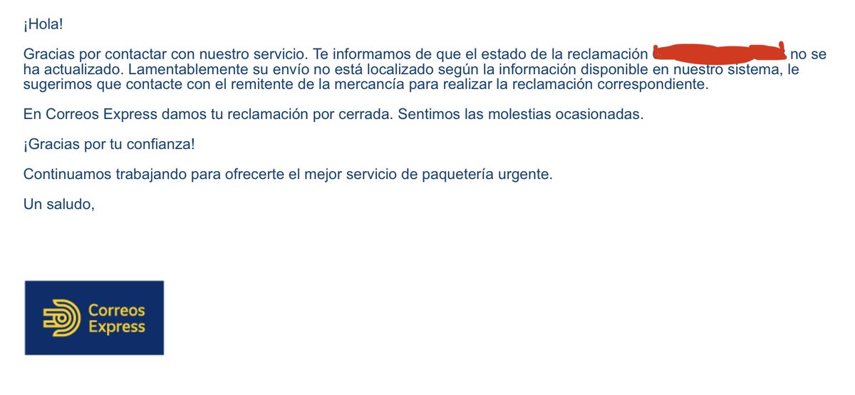 uxia_arias's tweet photo. @CorreosExpress me ha perdido la maleta y les da igual.

Hace 9 días que envié una maleta por Correos Express y, desde ese día, no tengo noticias de ella.

Gracias @CorreosExpress me he abierto Twitter con 45 años sólo para ver si, por fin, tenéis la decencia de contestarme. https://t.co/fwEg4szy23