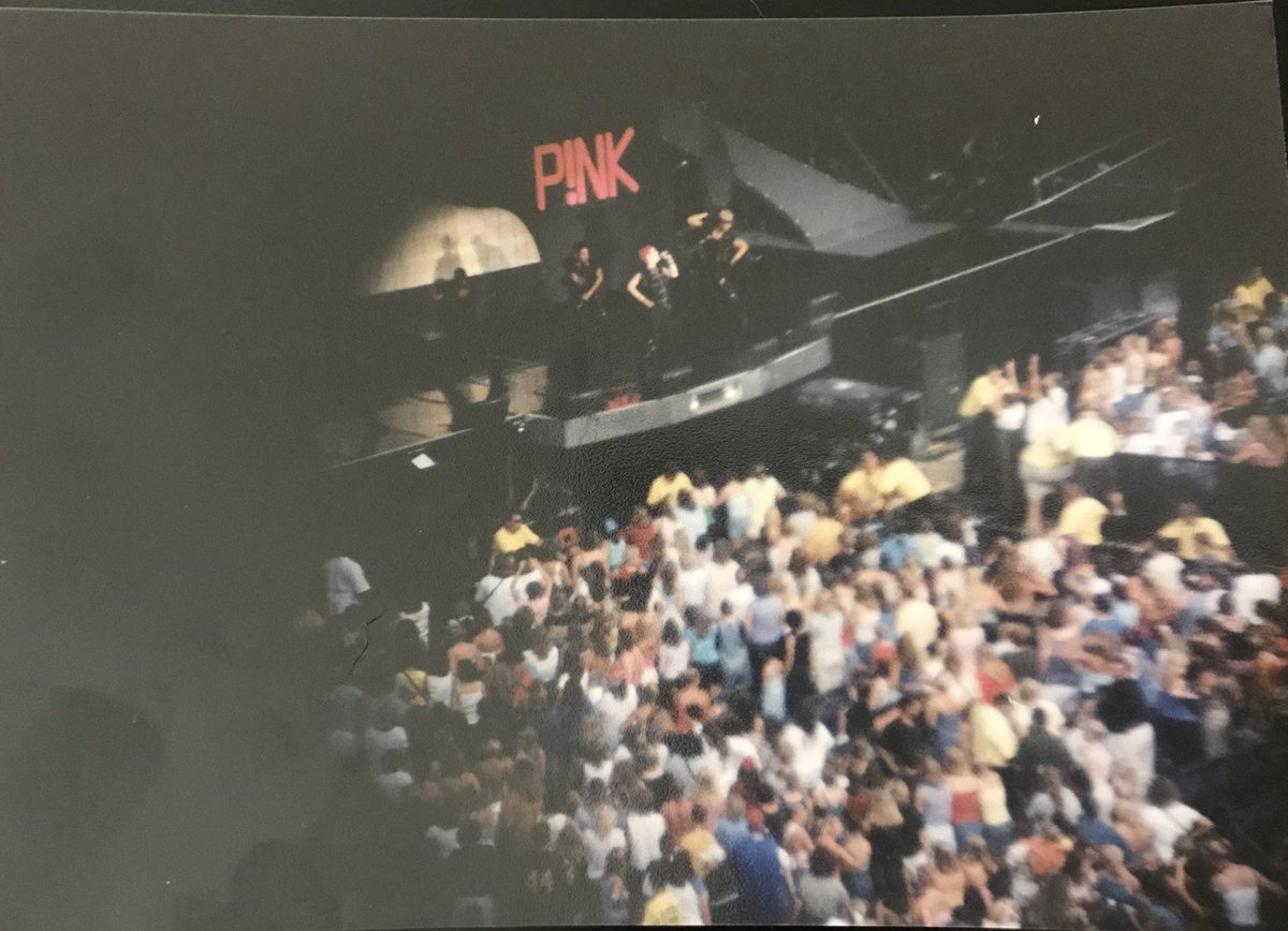 JenBear_5's tweet photo. @Pink My first ever P!nk concert was July 14, 2000. I put my disposable camera up to binoculars &amp; got this photo. I’ve been a fan ever since! 🤩

Tonight I get to bring my girlfriend to her first ever P!nk concert at Target Field in Minneapolis! I cannot wait! 

Love you P!nk! 💕 https://t.co/TgPjOY5tiq