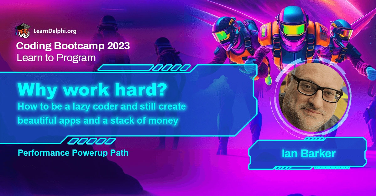 EmbarcaderoTech's tweet image. Tired of coders bragging about their hard work in videos? Join this session by Ian Barker to learn how to create stunning, functional apps while being a "lazy" coder. 🚀💻 @punctuation
Register now: ow.ly/79V250Pv4gH
#CodingBootcamp2023 #developers