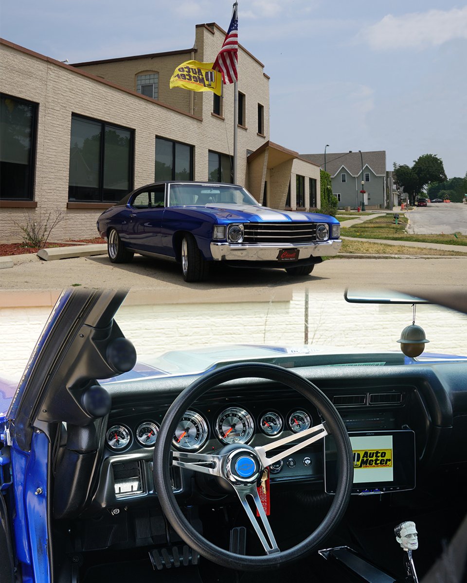 AutoMeter's tweet image. Experience the classic beauty of this car - turn heads and make a statement without saying a word! 

#72chevelle #smallblockchevy #musclecarsdaily #classicmuscle #classicchevy #chevelless