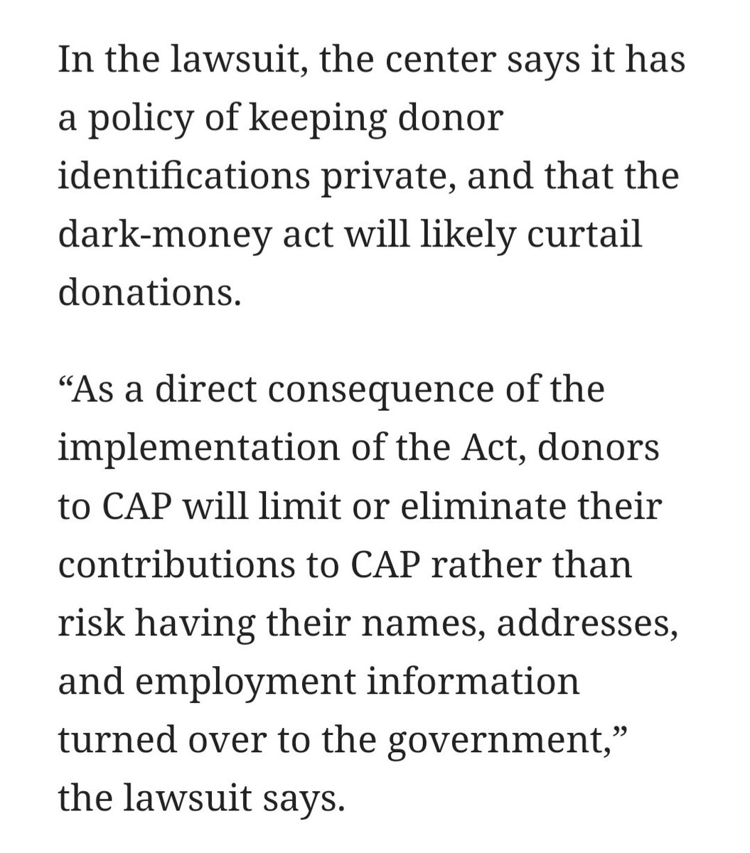 AZCEBVus's tweet photo. Center for AZ Policy spends big to force hard-right theocracy on AZ. They're suing to block voter-approved anti-dark money law #Prop211, arguing it hurts them bc donors will choose to give less – even as CAP is choosing to refuse those same big donations. #hypocrisy https://t.co/3kCRNvdDCA
