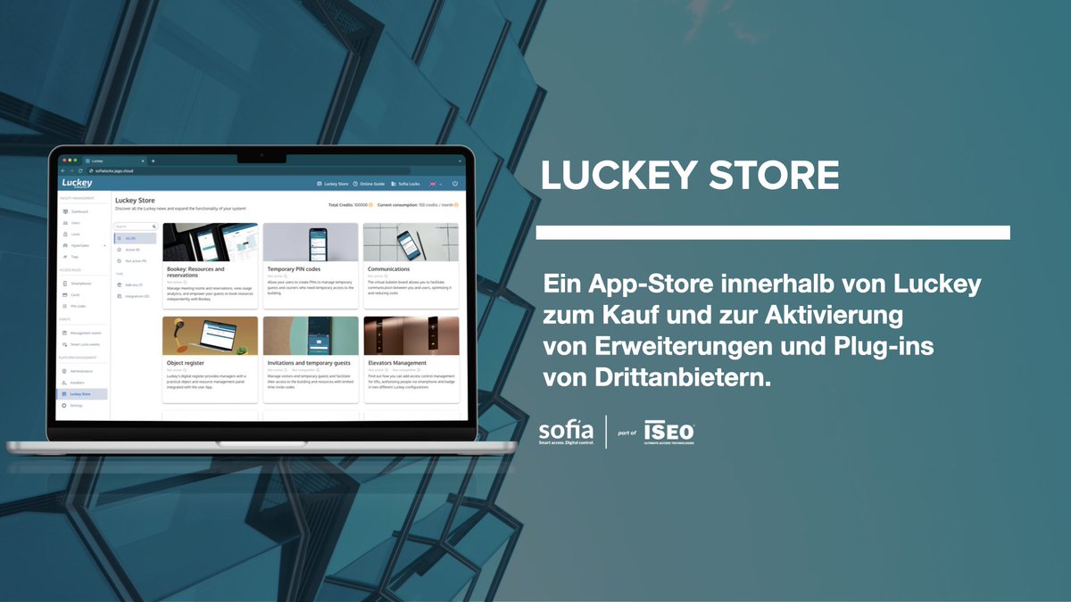 Entdecken Sie den Luckey Store!
Bereit, Ihr Luckey-System aufzuwerten? Wir präsentieren stolz den bahnbrechenden Luckey Store von Sofia part of ISEO! Erweitern Sie Ihr System mühelos mit maßgeschneiderten Add-ons und Services für unglaubliche Möglichkeiten:buff.ly/3saArD0