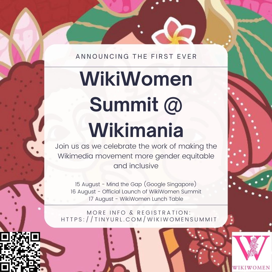 For the first time in the history of our movement, gender contributors and allies will gather at the #WikiWomenSummit2023 at @Wikimania. Be a part of that history and join us! Find out more and register to attend online or in-person at w.wiki/_vp52