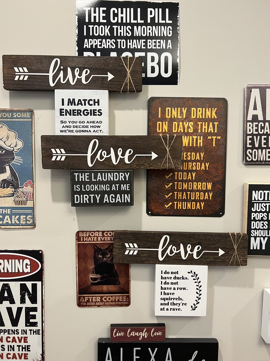 PFTCommenter's tweet photo. Absoluteley devestating news- my “live, laugh, love” signs came with two “loves” and zero “laughs”. How am I supposed to remember to laugh https://t.co/xObWNdFrMH