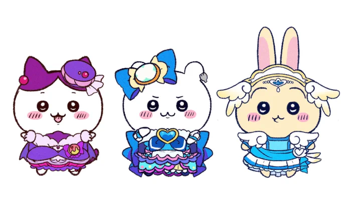 ちいかわ×プリキュア 「プリティでキュアキュアってコト」 #ちいかわファンアート