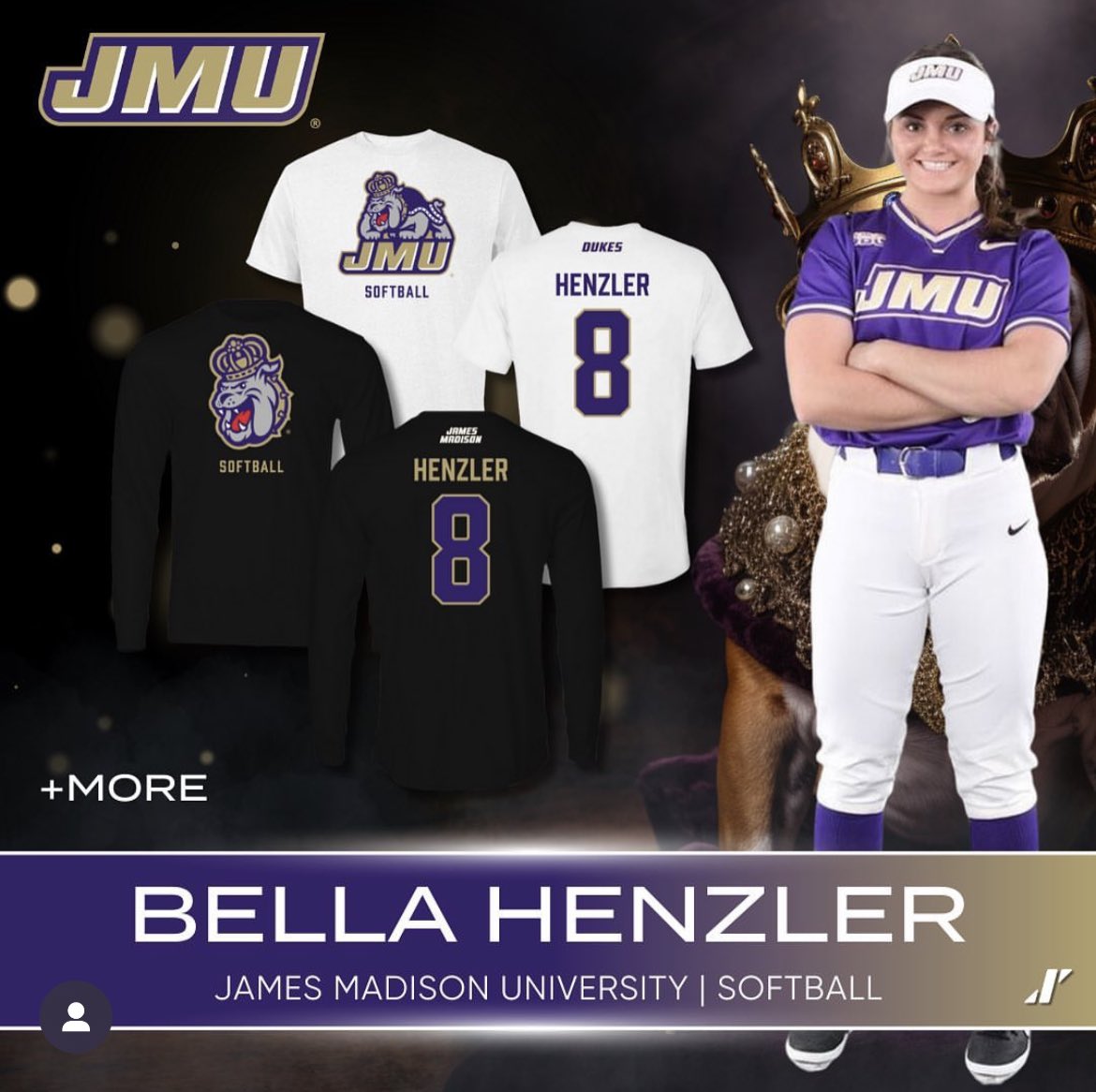 Hey everyone! Super excited for JMU Athletics to partner with @INFLUXERAPP! Support your Dukes this season and check out the latest @JMUSoftball NIL merch!💜GO DUKES! influxermerch.com/collections/be…