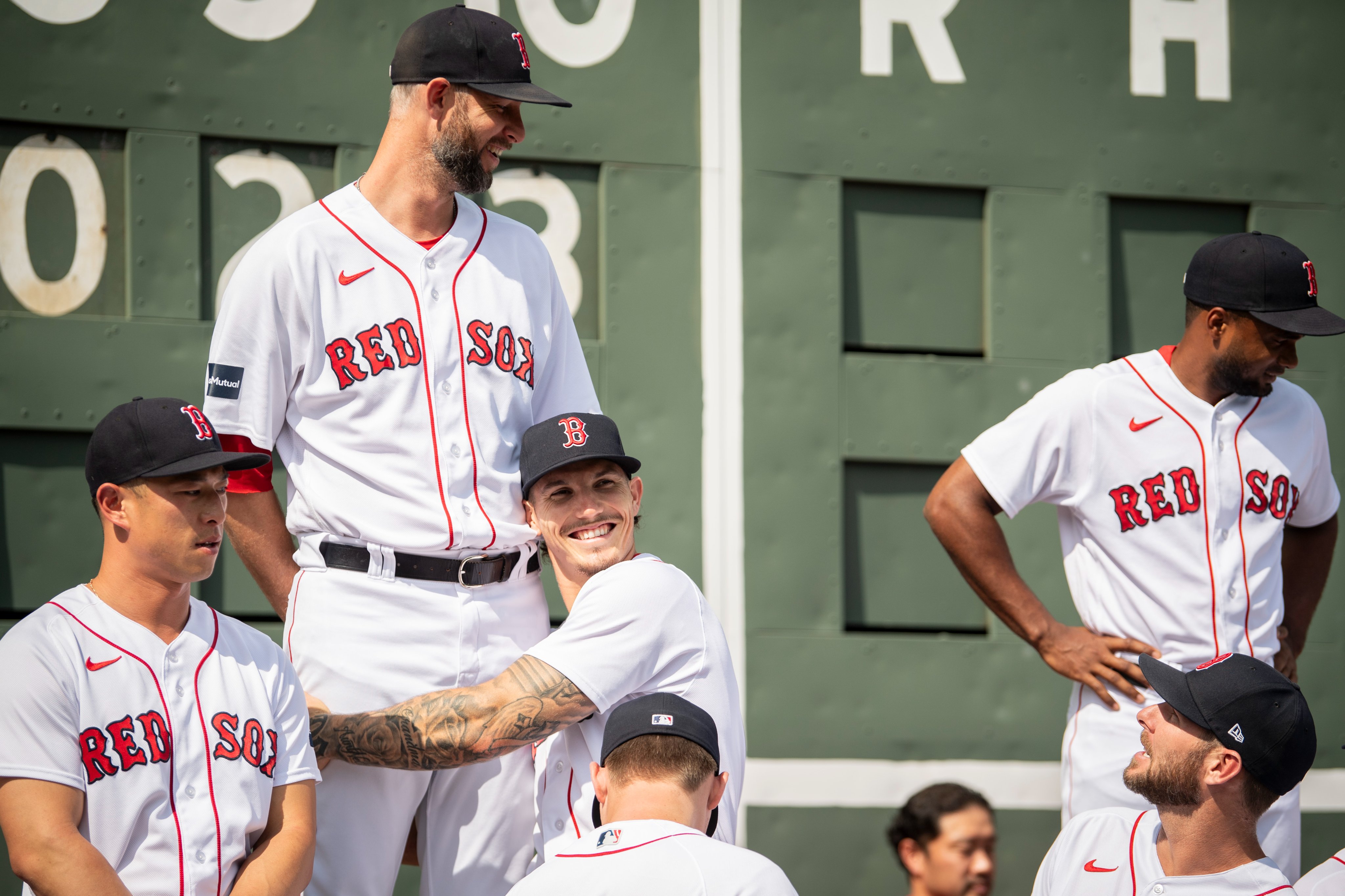 Red Sox on X: Some wholesome moments from Team Photo Day