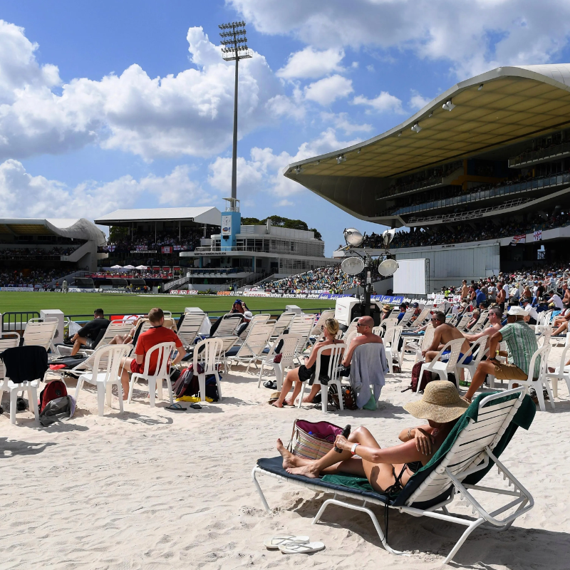 TheBarmyArmy's tweet photo. Bucket list item: watch England play cricket from the party stand in Barbados.

You can join us still this December 👇