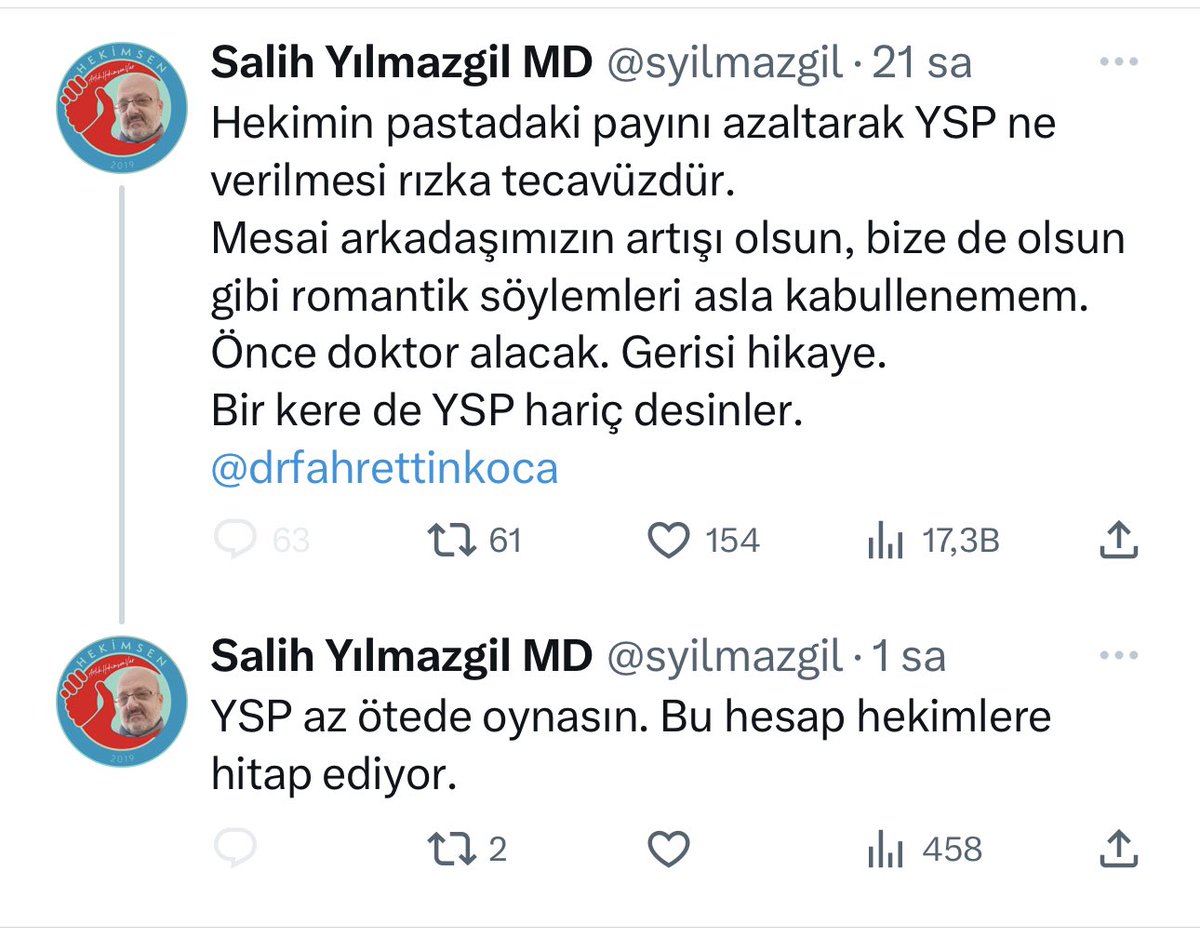 Bizler bu söylemi tamamen reddediyoruz! 
Sağlık bir ekip işidir. Hiçbir branş diğerinden ayrı tutulamaz.

YSP diye kısaltılan bu kelimenin doğrusu 

SAĞLIK PROFESYONELLERİDİR!  <a href="/gencsagliksend/">Genç Sağlık Sendikası</a>