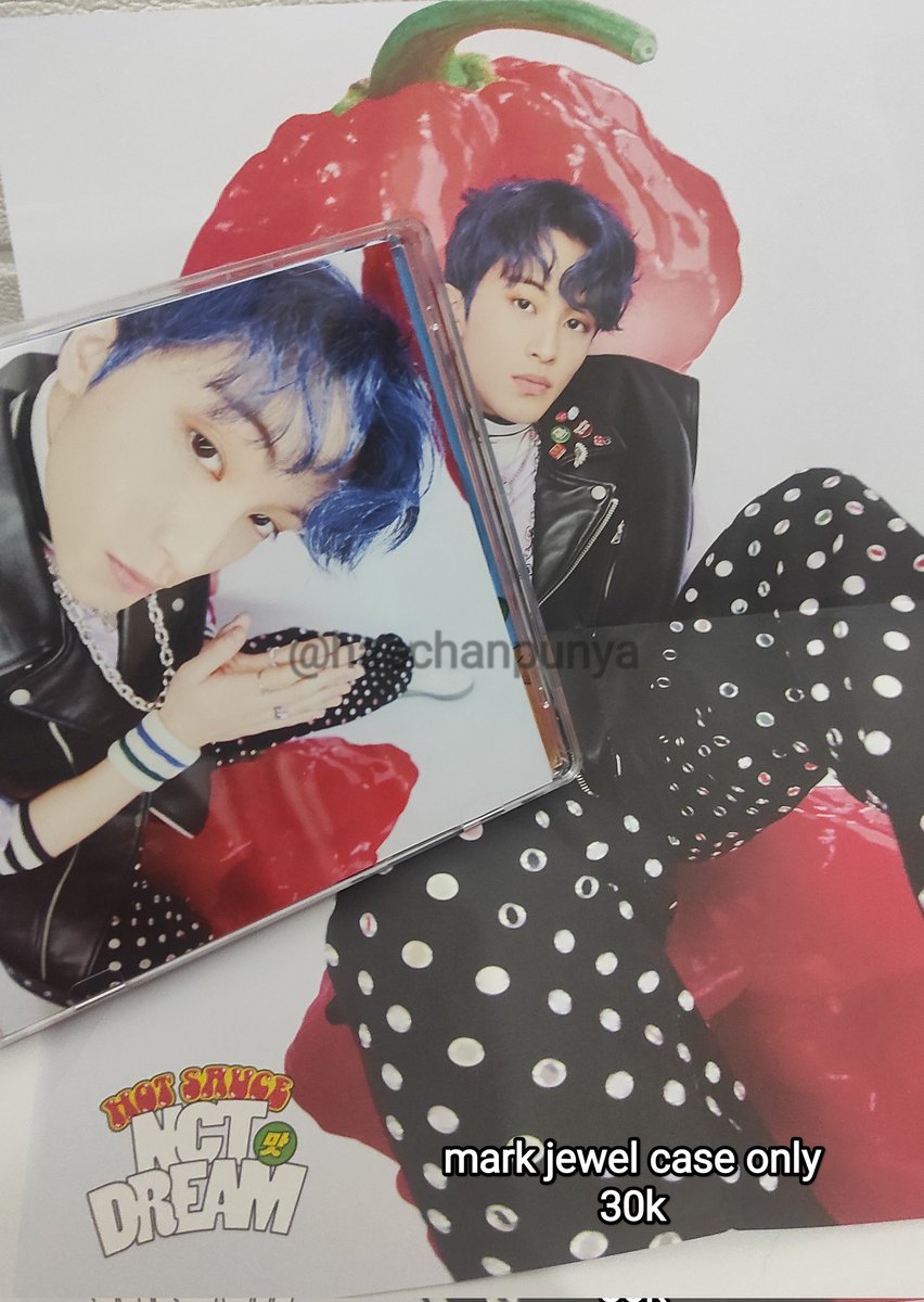 Leejaeenoo's tweet photo. wts // want to sell

mark hot sauce jewel case 
haechan pc ar clip jewel hot sauce
haechan pc ar jewel hotsa

bisa take satuan atau take all

inc pack
✅ shopee &amp; freeong
untk condi bs dm aku
📍 jabar

tag. wts wtt wtb pc nct dream haechan mark jewel hot sauce https://t.co/tKQoAcCI7U