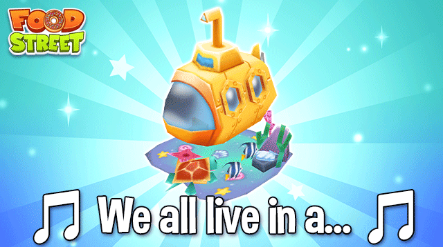 PlayFoodStreet's tweet photo. Explore hidden oceanic depths in your very own Yellow Submarine - it's available in shops NOW for a limited time!
#FoodStreetGame #SupersolidGames https://t.co/LQCmDQaw3v