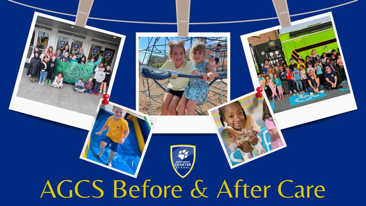 AGCharter's tweet photo. 🛝Registration is now open for the AGCS Before &amp; After Care Program!

🖍️Students currently enrolled at AGCS in K-6th grade are eligible to enroll.

👉For pricing, forms, and information about registration, visit https://t.co/y2lPiVm0OQ. https://t.co/llmiWzU4Hu