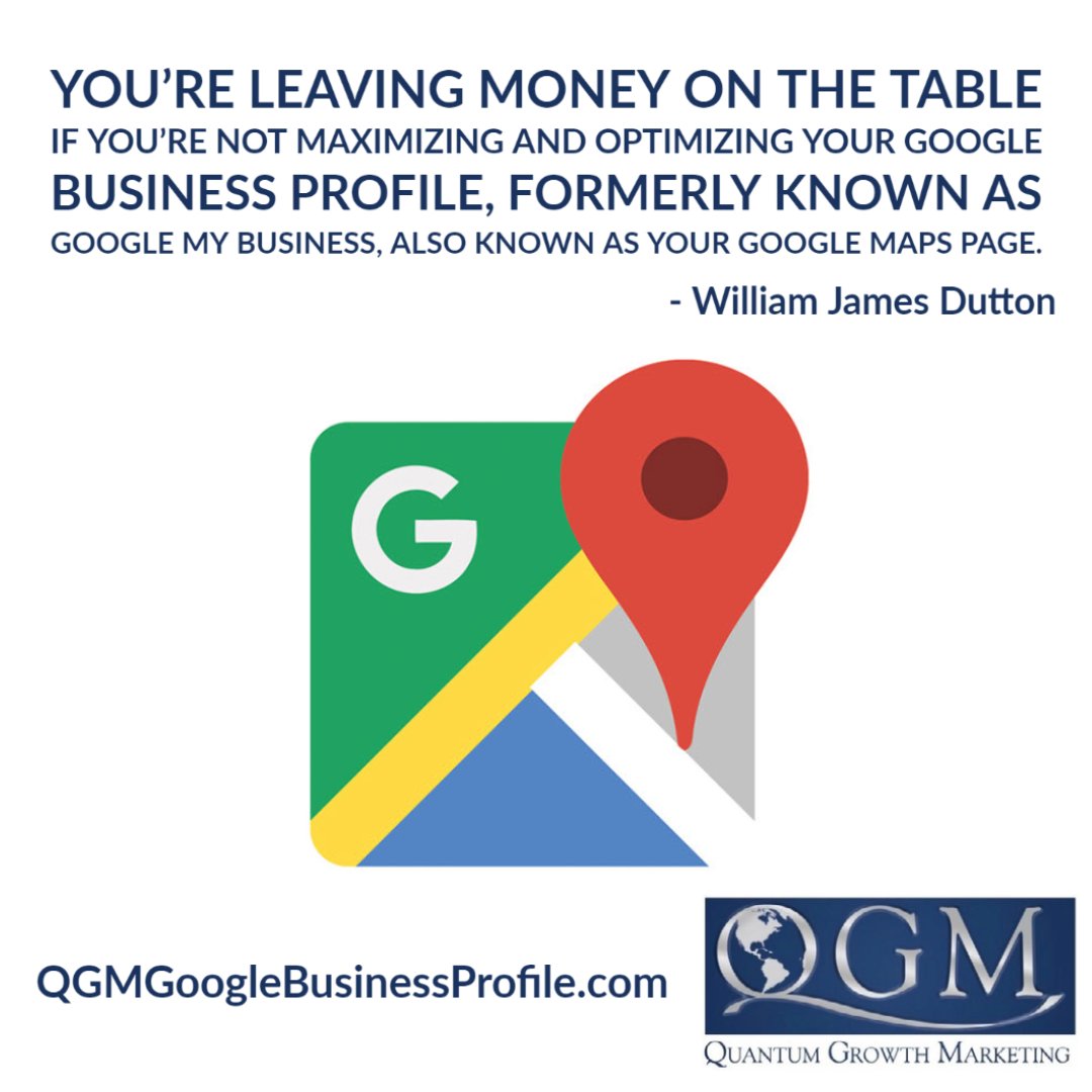 You’re leaving money on the table if you’re not maximizing and optimizing your Google Business Profile, formerly known as Google My Business, also known as Your Google Maps Page.

Discover More: tinyurl.com/2xkl6w7k

#GoogleExposure #SEOtips #GoogleRanking #OnlineVisibility