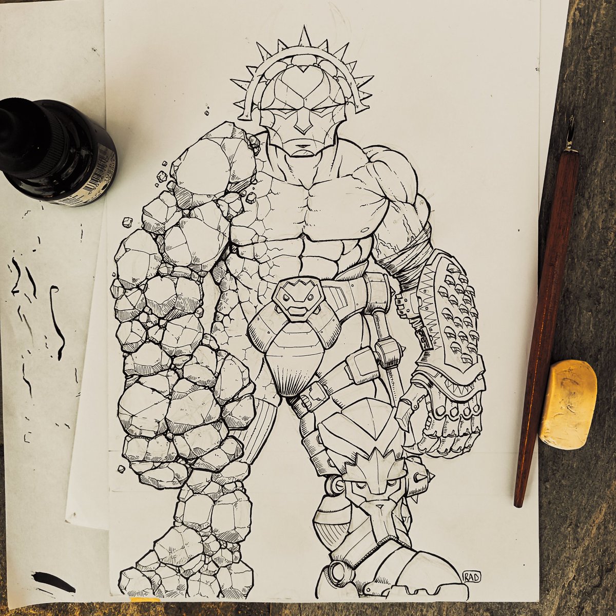PARADOKS_STUDIO's tweet photo. #doodle #sketchbook #sketch #sketches #wip #characters #characterdesign #comicbooks #comicbookar #art #artist #penandink #inkingcomics #inking #inks #inked #inkdrawing #draw #drawing #drawings #illustration #illustrator #originalart #traditionalart #fantasy #heroicfantasy https://t.co/3TYWPombb9