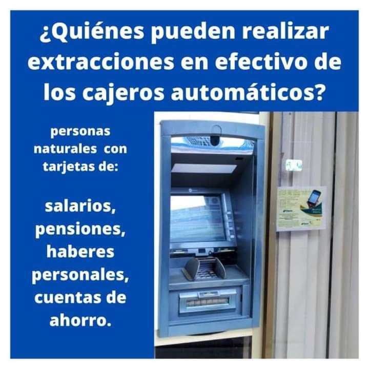 ☑️ ⁉️Quiénes pueden realizar extracciones 💳 de efectivo 💰 en los cajeros 🏧 automáticos⁉️ #Bancarizacion #PagosElectrónicos #ComercioElectrónico