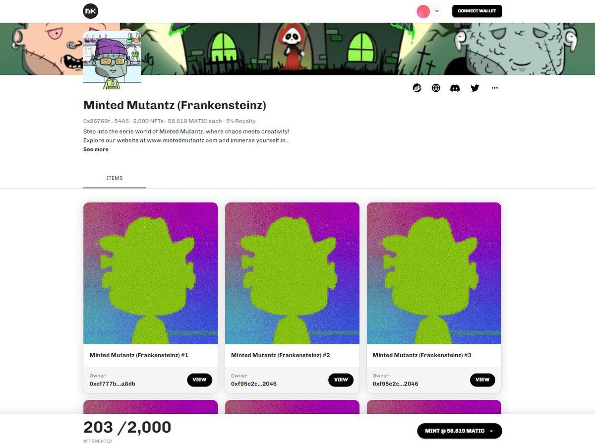 Minted Mutantz (MINT 2 MATIC)🟪 NFTs tweet media