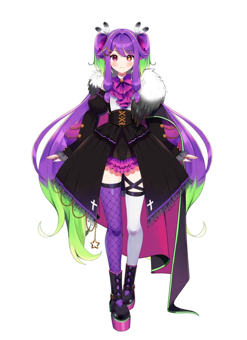 【お仕事報告】 この度、かもめろん様(@ camomeronsama)の髪型&衣装デザイン・イラストを担当させて頂きました。 よろしくお願いいたします。
