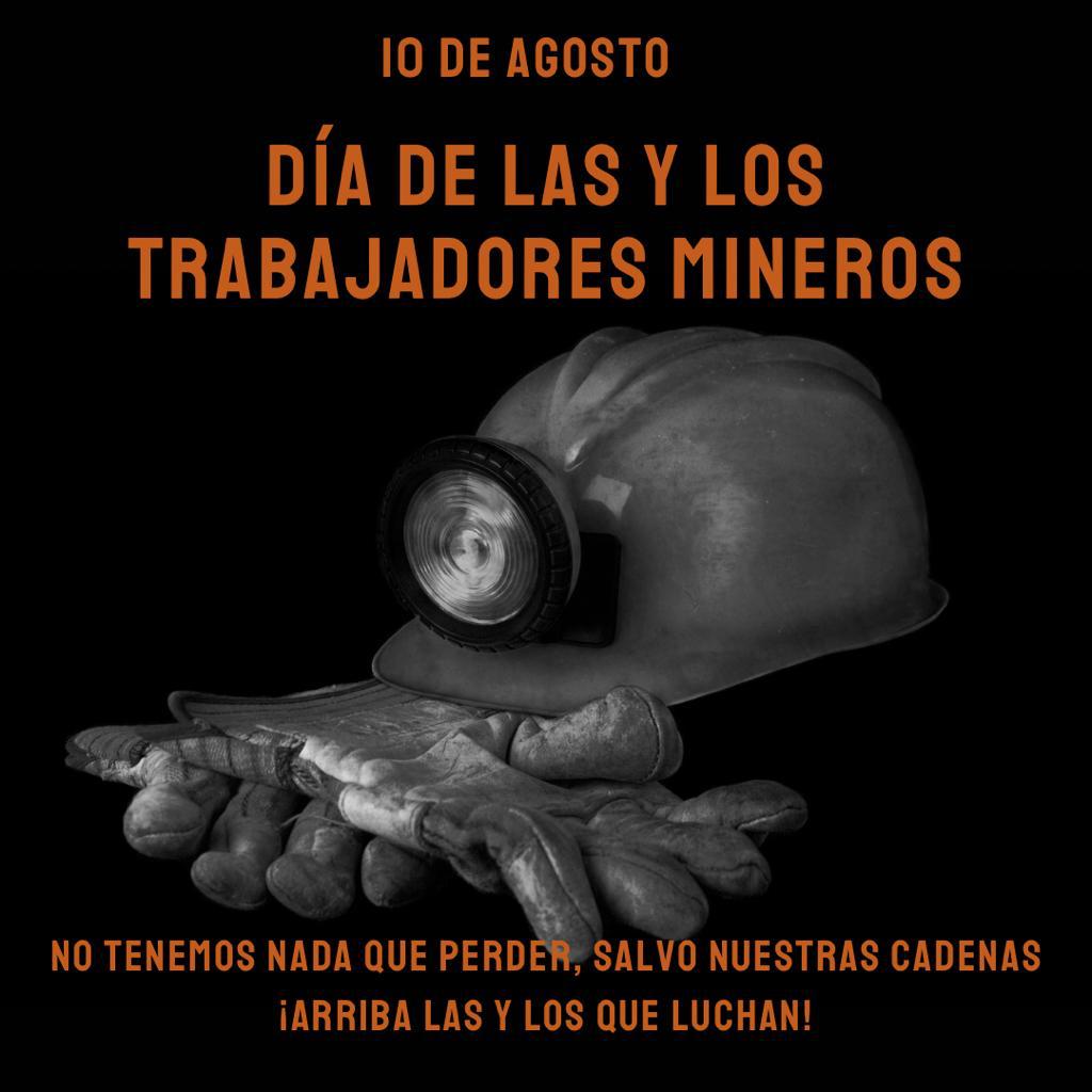 Exo_de_Codelco's tweet photo. Feliz #Diadelminero a todas y todos quienes forman parte de la Familia Minera, quienes día a día van a la montaña, a sacar el #SueldodeChile, y un abrazo al cielo a los "ganchitos" que han dejado su vida en el cerro!
@GabrielBoric @MarcelaHernando  @MinMineria_cl @Sernageomin https://t.co/3fxhGSpLa3