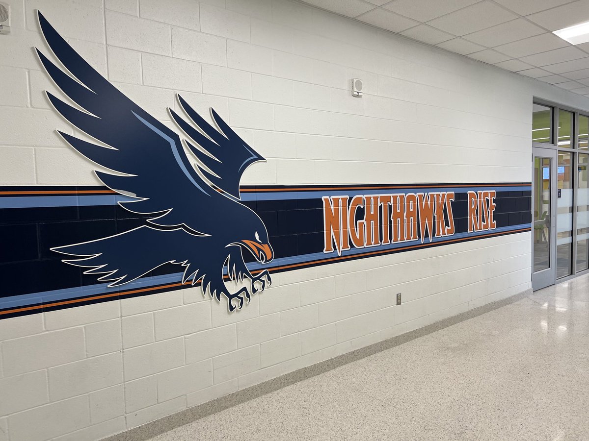 HerbertAkinsMS's tweet photo. Nighthawks are so excited to have our Nighthawk Spirit represented throughout our building! #NighthawksRise https://t.co/OsJmBLcamE