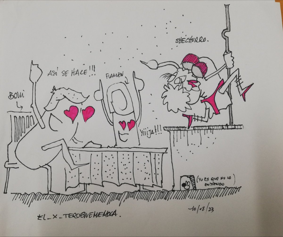 JuanPm92588109's tweet image. Otro cap de #lachorradadelverano.  Ya de noche Churro hace segundo turno de trabajo. En un club baila su aclamado número de #pooldance como #SheChurro. Los chicos Asisten a un sexpectaculo indescriptible entusiasmados. En fin.