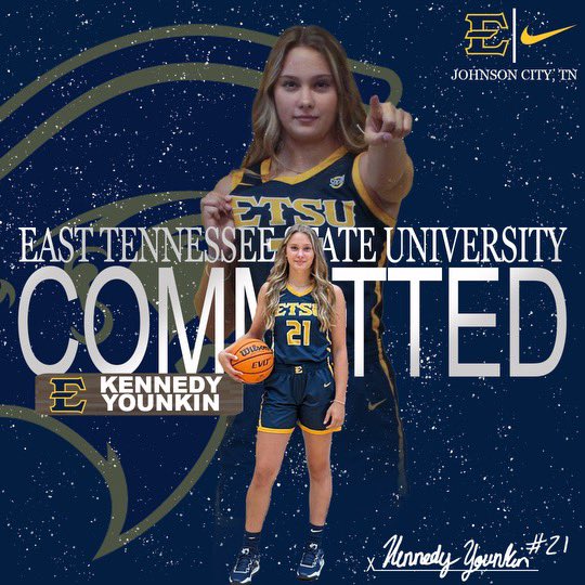 KYounkin2024's tweet photo. Here I come ETSU!! Can’t wait for this next chapter of my life!! 💙💛🏀
@LadyVikeHoops @Legends_Bball @CoachMockETSU @BryceMcKey @coachjackie_21 https://t.co/zbNzNJQJQL