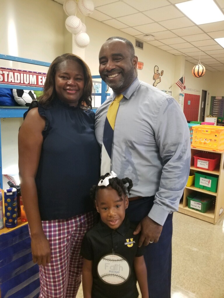 Rwmitch's tweet photo. 1st Day of Kindergarten and wow! @UHIGHDIRECTOR thanks for all you and your team are doing to deliver the best education to our best and brightest! Geaux Cubs and Geaux @LSUCHSE @lsu https://t.co/lG9O7hYr0m