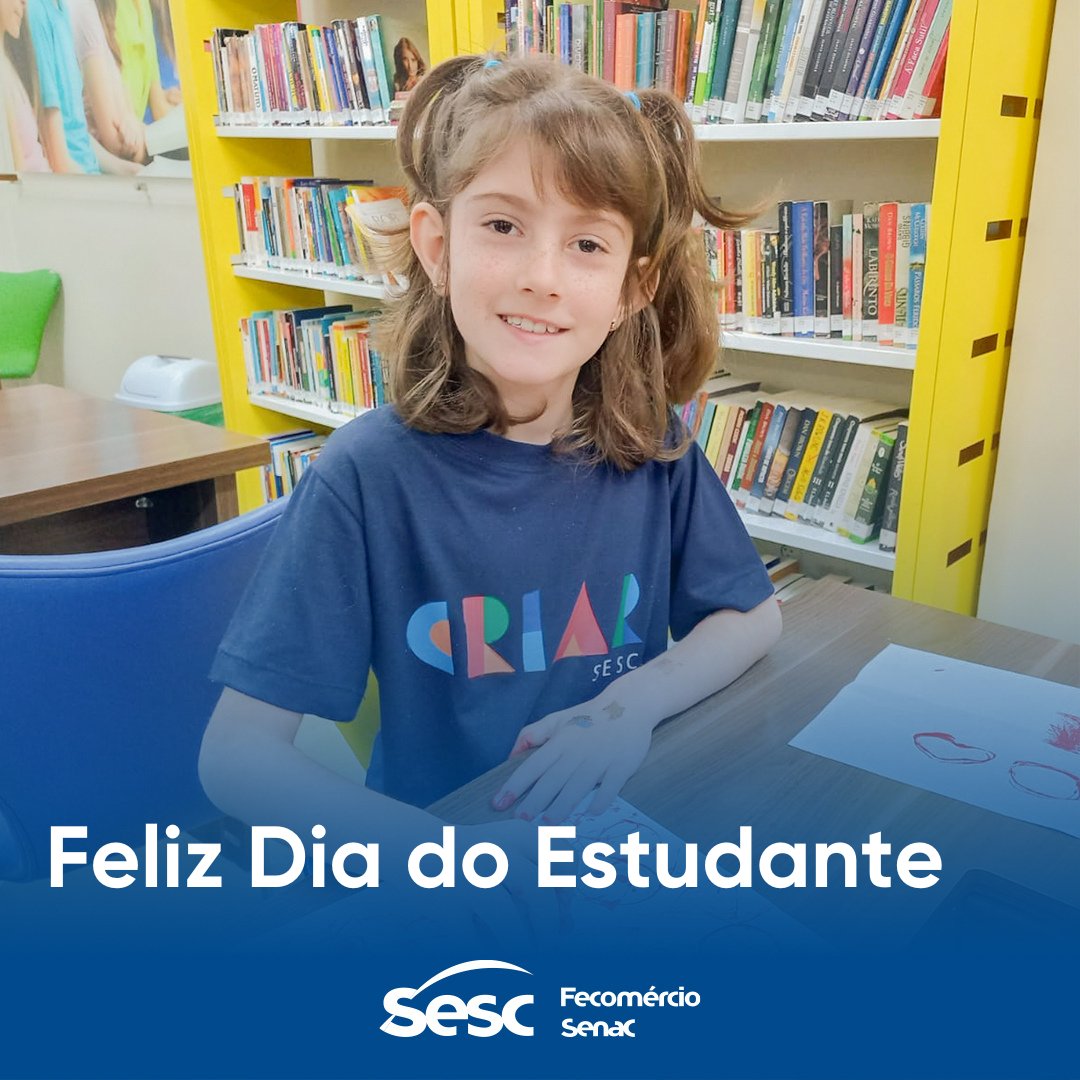 sesc_rs's tweet photo. Hoje é dia de quem tem fome de conhecimento e sempre quer ir além! 🚀
Deixamos aqui todo o nosso carinho por aqueles que estão sempre na busca de se desenvolver por meio da educação. Feliz Dia do Estudante. ❤️
#DiaDoEstudante #SescRS #estudante #VemProSesc #EducaçãoSesc https://t.co/vIzCkClUNQ
