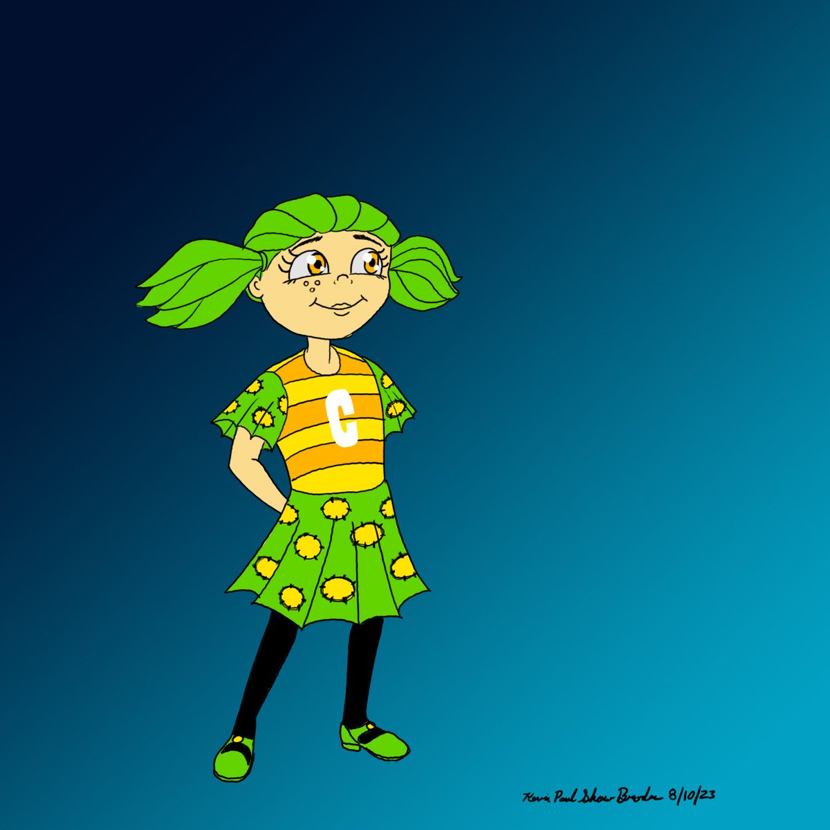 Kevinpsb00's tweet photo. #MidnightHorrorSchool #InMyOwnStyle
This is #Chaps, she’s a lost piece of candy
The 3rd of these drawing
#Naomiiwata #MilkyCartoons
#DailyDrawing #DigitalArt #DigitalDrawing #CharacterStudy #CharacterDesign
#Animation #BookIllustrator #FreelanceIllustrator #KevinPaulShawBroden https://t.co/OxSxPm6Z5l
