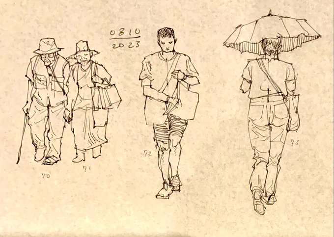 8月10日。 #400croquis_40days