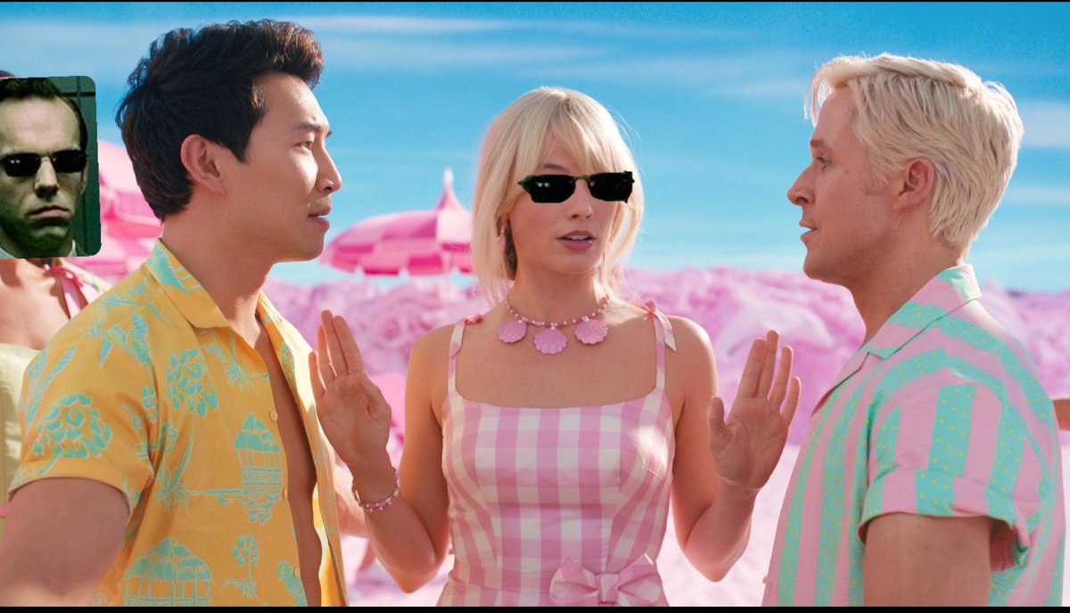 DeadpoolSoup's tweet photo. @pearlythingz 
Girl, I'd love to hear your thoughts on the Barbie movie and what they're really trying to push on society https://t.co/iBRJtpovrQ
