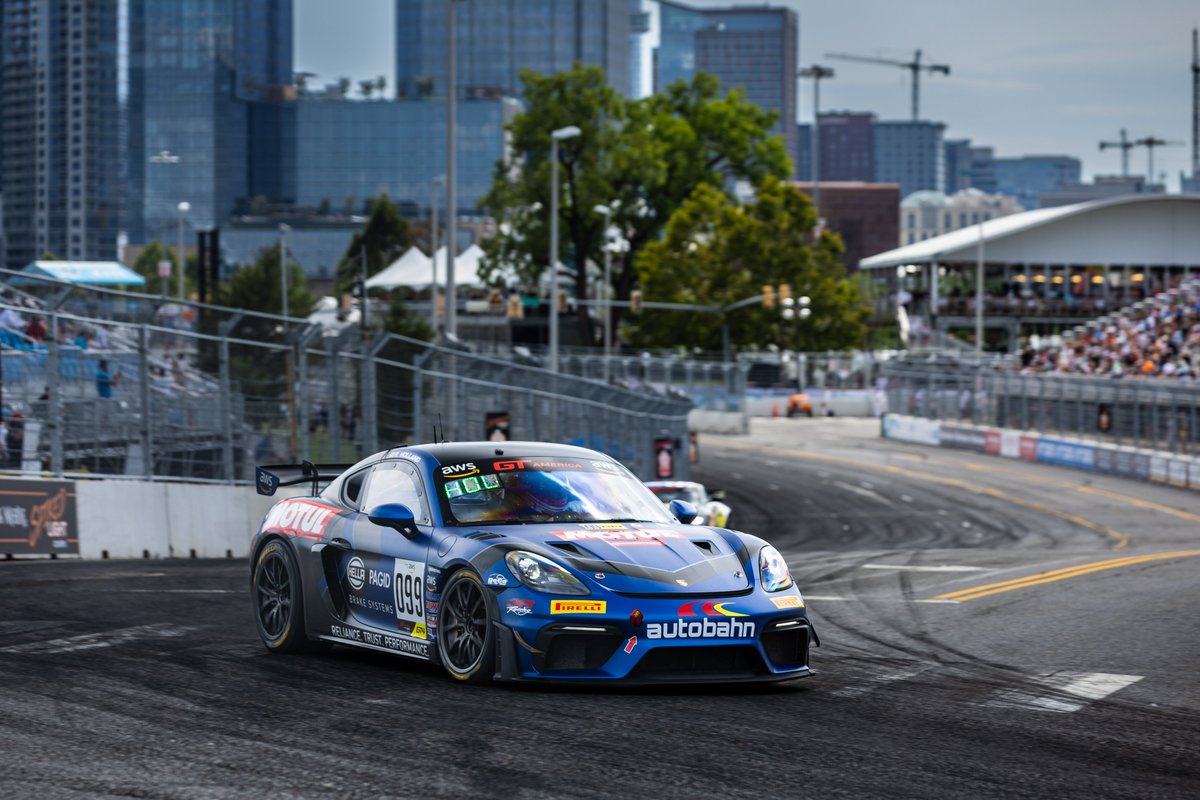 Two wins at the @MusicCityGP last weekend and four in a row in @gt_america_ has put @robbholland3 right into GT4 championship contention. 👍 - #GTAmerica | #GTNashville