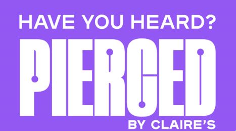 📢 Have you heard? 📢 Claire's has FREE Earrings for a year! 
Schedule your piercing with a store associate, so you do not miss out on this epic deal!!
