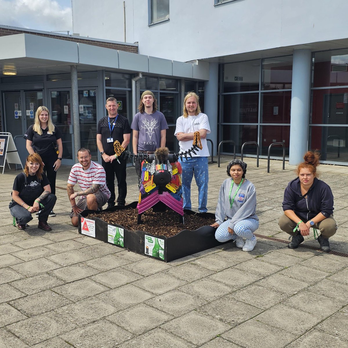 Some of our colleagues and patients from the early intervention in psychosis team (STEP) had the best time designing and painting 'Vince the bull' - part of Taunton's Trash Trail this summer 🎨 

A wonderful community project 💙 bit.ly/45kngxK
