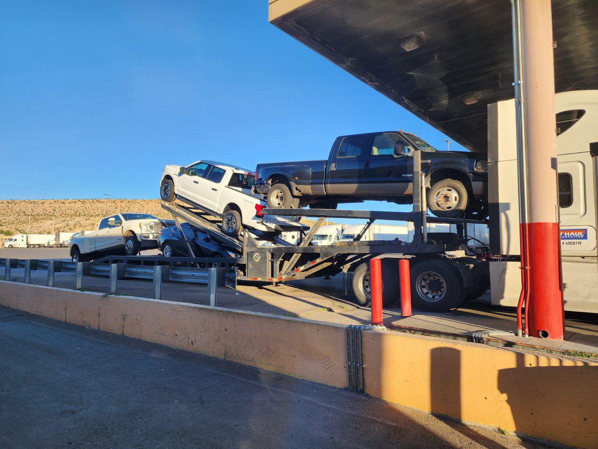 Fueling up for the journey ahead. 🦾 Get your car wherever you need it with 📲AVFTS.COM! 🛻💨

#carshipping #carshippingcompany #refueling #pitstop #vehiclecarrier #carpassion