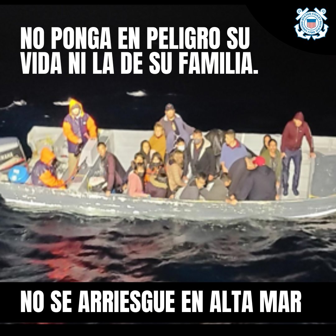 #NoTeArriesgues Los migrantes deben ser conscientes de lo que podría ocurrir en alta mar. El mar es peligroso y las condiciones cambian rápidamente. Demasiadas vidas de migrantes se han perdido al intentar el viaje. https://t.co/MaHKU7gvzV