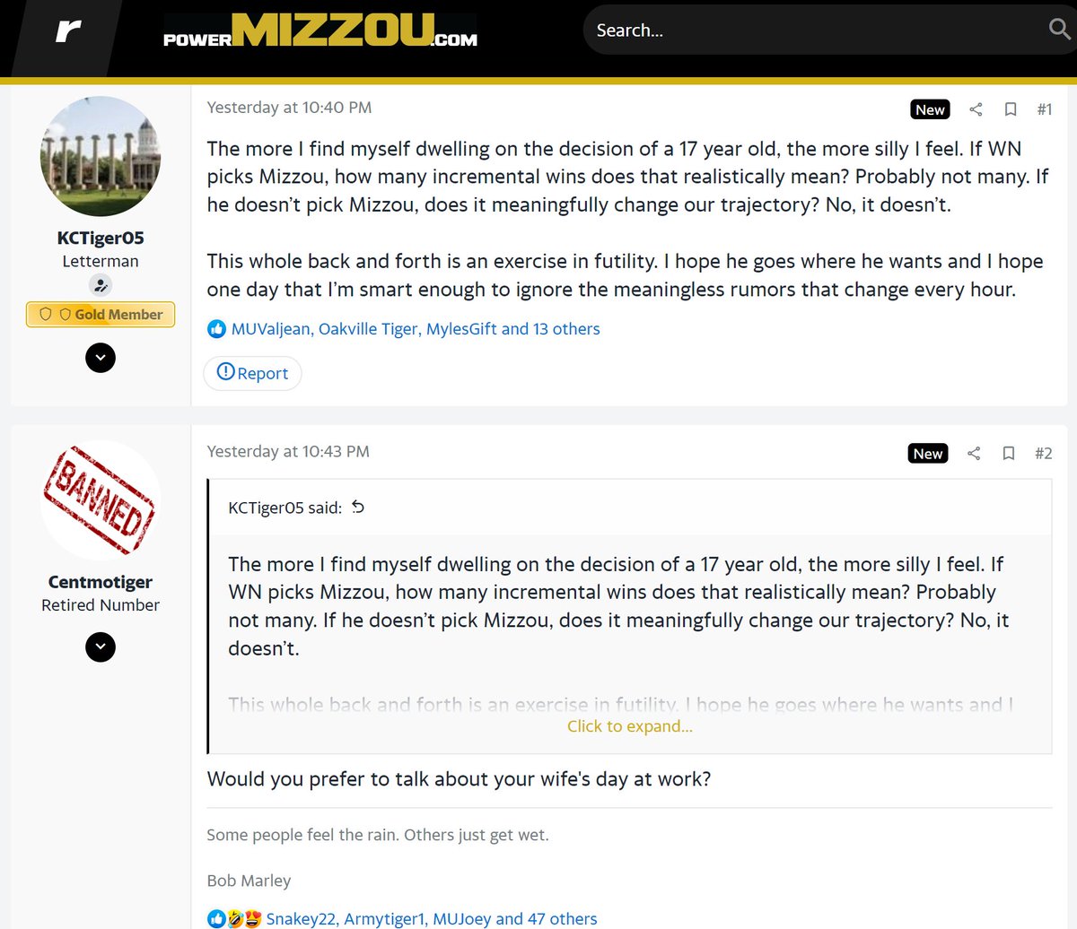 Fair points were made on both sides.