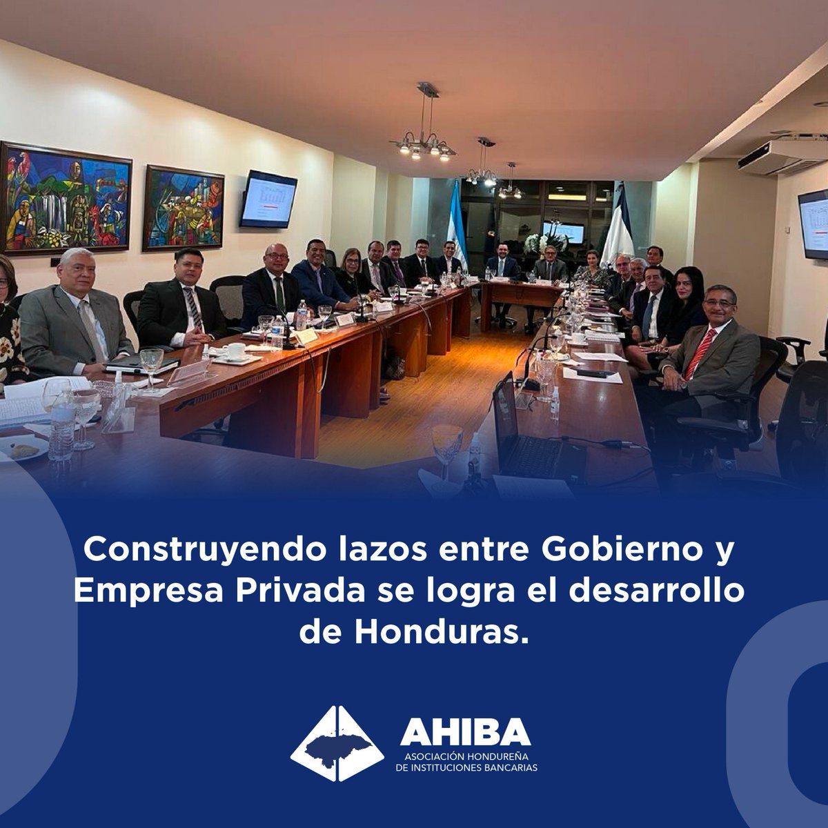 La Banca se reúne con Presidenta del BCH y su equipo técnico.