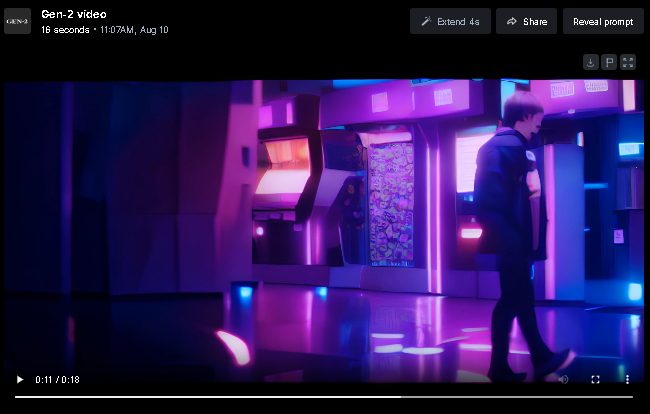 rafaelcmor's tweet photo. For some reason @runwayml got stuck 2 times in generation. 
There is no much to worry about this thanks to the feature of Extend every 4s, which works as a save point for your clip. That was a good move.
🧵end. 
 #runwayml #MidjourneyAI #aivideo https://t.co/NxQrM8WLGO