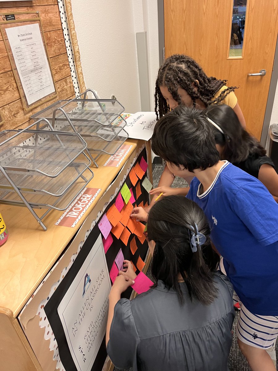 MrsStormsSquad's tweet photo. ⁦@TeamTroeger⁩ and ⁦@MrsStormsSquad⁩ working together to create a treatment agreement. Love hearing what Ss want this year to look like and feel like (in BOTH of their classrooms)! ⁦@allenelem⁩ #AllenThird #OurAllenLegacy https://t.co/BlWPv4ptOQ
