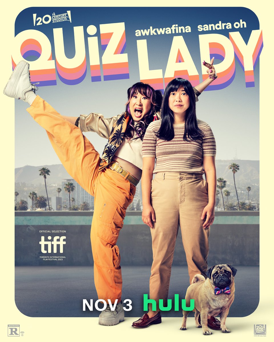 hulu's tweet photo. One sister has all the answers. The other has no clue.

Check out the poster for the new movie #QuizLady, streaming November 3. https://t.co/sQNZwb4Wy2