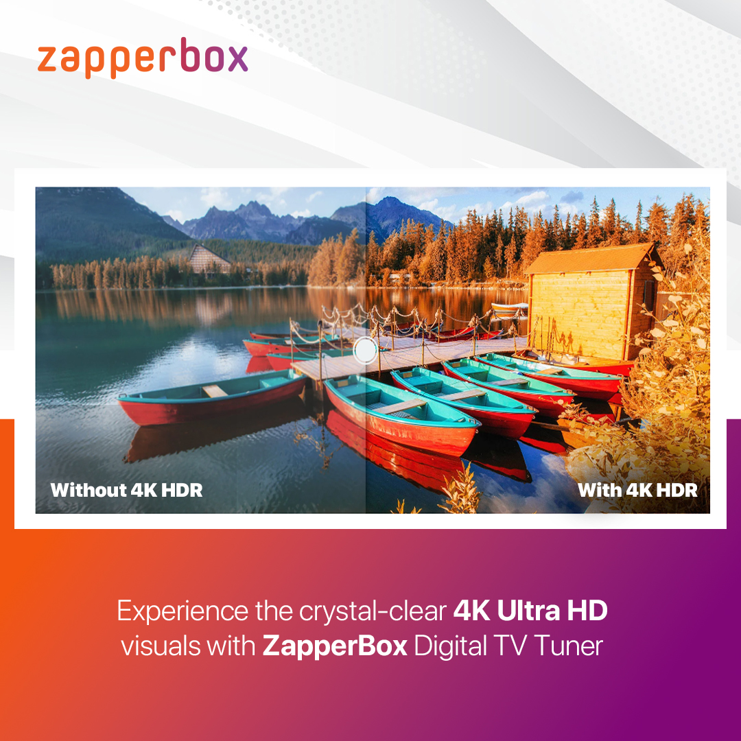 Experience the high quality of the digital TV tuner with crystal-clear 4K Ultra HD visuals and immersive Dolby® Atmos sound by ZapperBox.

Order Now - zurl.co/53YK
#ZapperBox #TVTuner #4KUltraHD #DolbyAtmos #NoMonthlySubscription #EntertainmentRevolution