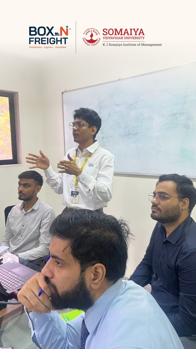 boxnfreight's tweet photo. Box N Freight held an interactive Supply Chain Management Workshop for MBA students at @kjsimofficial, combining theoretical knowledge with practical experience.
#boxnfreight #logistics #logisticscompany #kjsomaiya #Suppychain #Supplychainworkshop https://t.co/z1fIn7lYvd